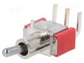 Switch: toggle; Pos: 2; SPDT; ON-ON; 2A/250VAC; 5A/28VDC; -30÷85°C E-SWITCH 100SP1T2B4M6QE