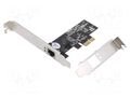 PC extension card: PCIe; PCIe,RJ45 socket LOGILINK PC0087