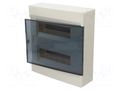 Enclosure: for modular components; IP40; No.of mod: 24; cosmos HAGER VD212TP