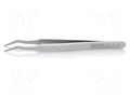 Tweezers; 120mm; for precision works,SMD; Blades: curved KNIPEX KNP.920102