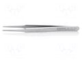 Tweezers; 120mm; for precision works; Blade tip shape: rounded KNIPEX KNP.925101