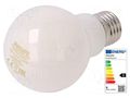 LED lamp; warm white; E27; 230VAC; 1055lm; P: 8.5W; 2700K; CRImin: 80 PHILIPS 70555100