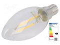 LED lamp; warm white; E14; 230VAC; 250lm; P: 2W; 2700K; CRImin: 80 PHILIPS 77753100