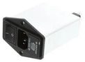 IEC INLET FILTER, 2.5A, 250VAC, QC 800317-SF