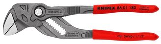 KNIPEX 86 01 180 Pliers Wrench pliers and a wrench in a single tool covered with non-slip plastic grey atramentized 180 mm 86 01 180 4003773084273