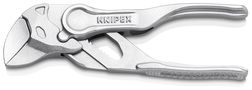 KNIPEX 86 04 100 Pliers Wrench XS pliers and a wrench in a single tool embossed, rough surface chrome-plated 100 mm 86 04 100 4003773087281