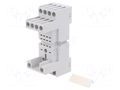 Socket; PIN: 8; for DIN rail mounting ABB CR-M2SS