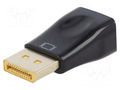 Adapter; D-Sub 15pin HD socket,DisplayPort plug; black GEMBIRD A-DPM-VGAF-01
