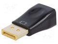 Adapter; D-Sub 15pin HD socket,DisplayPort plug; Full HD 1080p GEMBIRD A-DPM-VGAF-01