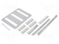DIN rail frame set with covers FIBOX DRSARCA504021