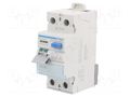 RCD breaker; Inom: 63A; Ires: 30mA; Max surge current: 250A; 240VAC HAGER CDA563J