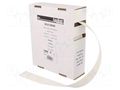 Heat shrink sleeve; glueless; 2: 1; 19mm; L: 5m; white; polyolefine TASKER BOX1995W