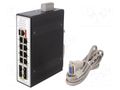 Switch Ethernet; managed; Number of ports: 12; 24÷57VDC; RJ45,SFP WAGO 852-1505/000-001
