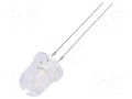 LED; white warm; 8mm; 8400÷10000mcd; 30°; Front: convex; 2.9÷3.6VDC OPTOSUPPLY OSM2DK8131A-ST
