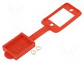 Socket gasket with dust cap; red; 29mm; Gasket: silicone; SLIM CLIFF CP299827