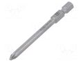 Screwdriver bit; PlusMinus PZ-type; SL/PZ1; Overall len: 70mm PHOENIX CONTACT PH-1212603