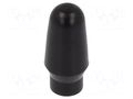 Cap; MTA; push-in; PVC; Body: black; Illumin: none KNITTER-SWITCH C1105