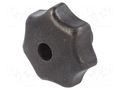 Knob; Ø: 50mm; Int.thread: M10; cast iron; DIN 6336 ELESA+GANTER DIN6336-GG-50-M10D