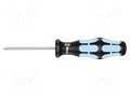 Screwdriver; Phillips; PH0; Blade length: 60mm; Overall len: 141mm WERA WERA.05032020001