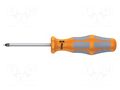 Screwdriver; square; #0; Blade length: 60mm; Overall len: 141mm WERA WERA.05117681001