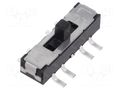 Switch: slide; Pos: 3; SP3T; 0.3A/6VDC; ON-ON-ON; PCB; -40÷85°C; 70mΩ KNITTER-SWITCH MMS238T