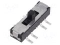 Switch: slide; Pos: 3; SP3T; 0.3A/6VDC; ON-ON-ON; PCB; -40÷85°C; 70mΩ KNITTER-SWITCH MMS238T