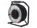 Extension lead; reel,with non-rotating sockets; Sockets: 4; 50m JONEX PS-BM-RR-3X2.5/50