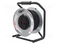 Extension lead; reel,with non-rotating sockets; Sockets: 4; 30m JONEX PS-BM-RN-3X1.5/30