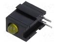 LED; in housing; 2.8mm; No.of diodes: 1; yellow; 20mA; 60°; 10÷20mcd MENTOR 2300.2071