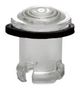 LED LENS, CLEAR, PC, DOME, 0.362" SGLC-250-D