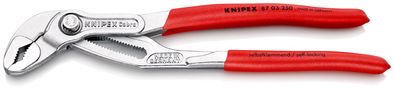 KNIPEX 87 03 250 Cobra® High-Tech Water Pump Pliers covered with non-slip plastic chrome-plated 250 mm 87 03 250 4003773043805