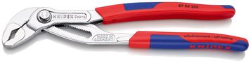 KNIPEX 87 05 250 Cobra® High-Tech Water Pump Pliers with slim multi-component grips chrome-plated 250 mm 87 05 250 4003773005681