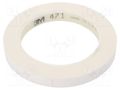 Tape: marking; white; L: 33m; W: 12mm; Thk: 0.13mm; 2.5N/cm; 130% 3M 3M-471-12-33/WH
