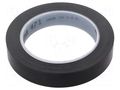 Tape: marking; black; L: 33m; W: 19mm; Thk: 0.13mm; 2.5N/cm; 130% 3M 3M-471-19-33/BK