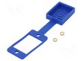 Socket gasket with dust cap; flat; blue; 29mm; Gasket: silicone CLIFF CP299838