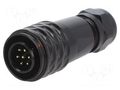 Connector: circular; plug; male; PIN: 7; IP67; SA12; 4÷6.5mm; 5A; 125V WEIPU SA1210/P7IB