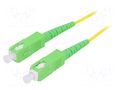 Fiber patch cord; OS2; SC/APC,both sides; 3m; 9/125um; LSZH; green LOGILINK FPSSC03