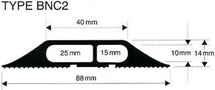 CABLE PROTECTOR, BNC2, BLACK, 3M BNC2 BLK 3M 26001634