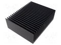 Heatsink: extruded; grilled; black; L: 200mm; W: 250mm; H: 83mm SEIFERT ELECTRONIC KL-249/200/SW