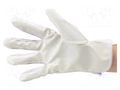 Cleanroom acces: protective gloves; white; S; dissipative; ISO 6 EUROSTAT GROUP ERS-516900600