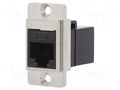 Coupler; DUALSLIM; Cat: 5e; 8p8c; RJ45 socket,both sides; 29mm CLIFF CP30720M