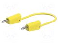 Test lead; 60VDC; 30VAC; 19A; banana plug 4mm,both sides; Len: 2m STÄUBLI LK-4N-F10-20024