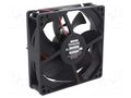 Fan: DC; axial; 12VDC; 92x92x25mm; 67.8m3/h; 25dBA; ball; 2400rpm PANASONIC ASFP92371