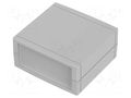Enclosure: with panel; UNIMAS; X: 85mm; Y: 81mm; Z: 40mm; polystyrene BOPLA U85-7035