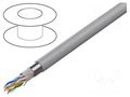 Wire; F/UTP; 4x2x24AWG; 6; stranded; CCA; Insulation: PVC; grey; 100m GEMBIRD FPC-6004-L/100