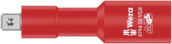 8794 SB VDE Zyklop extension, insulated, short, 3/8", 3/8"x91.0, Wera 05004964001