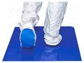 Mat: floor; contamination control; Thk: 1.35mm; blue; W: 458mm; LDPE ANTISTAT ATS-600-4002