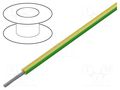 Wire; HELUTHERM® 145; 1x2.5mm2; stranded; Cu; yellow-green HELUKABEL HTERM145-2.5GY