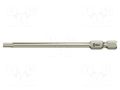 Screwdriver bit; Hex Plus key; HEX 3/32"; Overall len: 89mm WERA WERA.05071105001