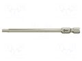 Screwdriver bit; Hex Plus key; HEX 3/32"; Socket size-inch: 1/4" WERA WERA.05071105001